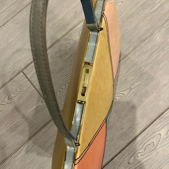 1960s Women's Pastel Color bloc Bag - Picture 6 of 15